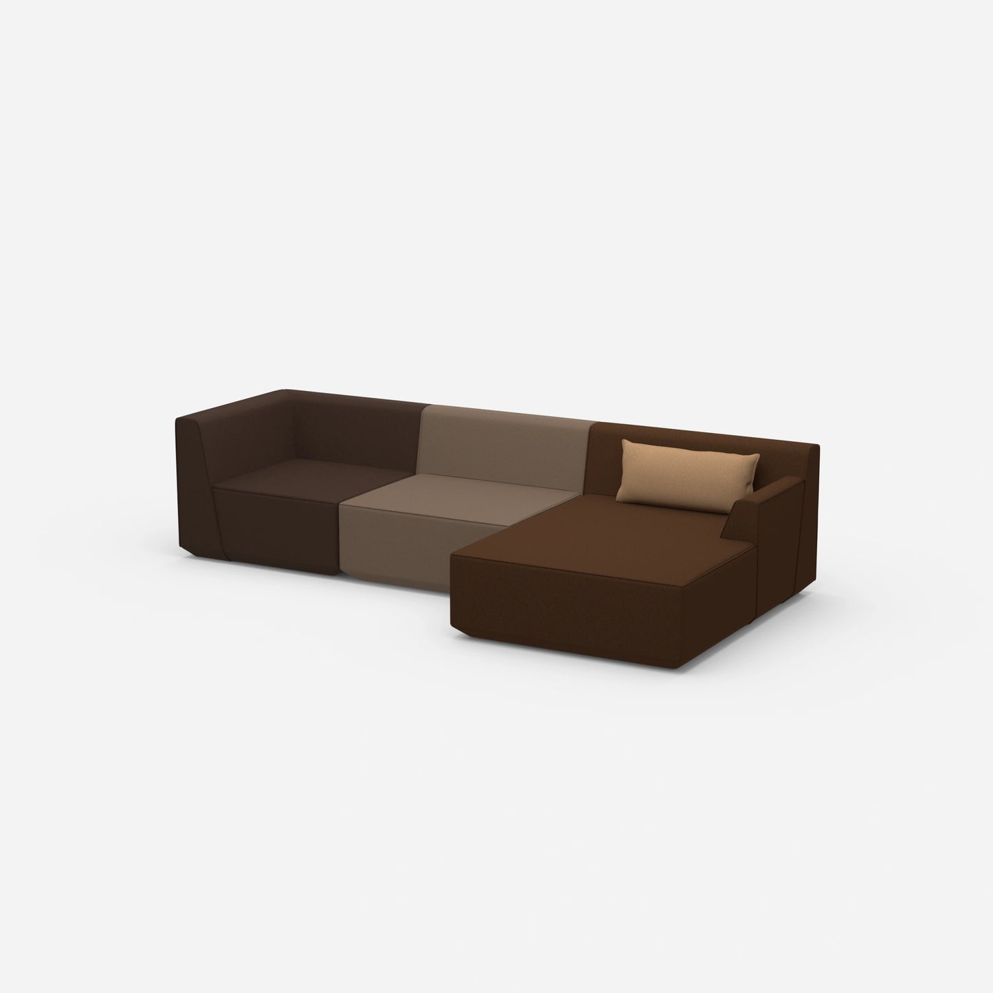 Canapé d'angle moderne 320 cm de large de côté