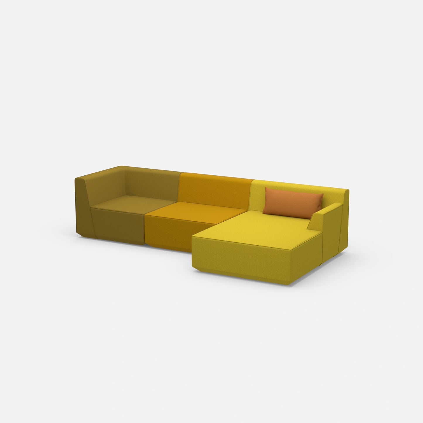 Canapé d'angle moderne 320 cm de large de côté