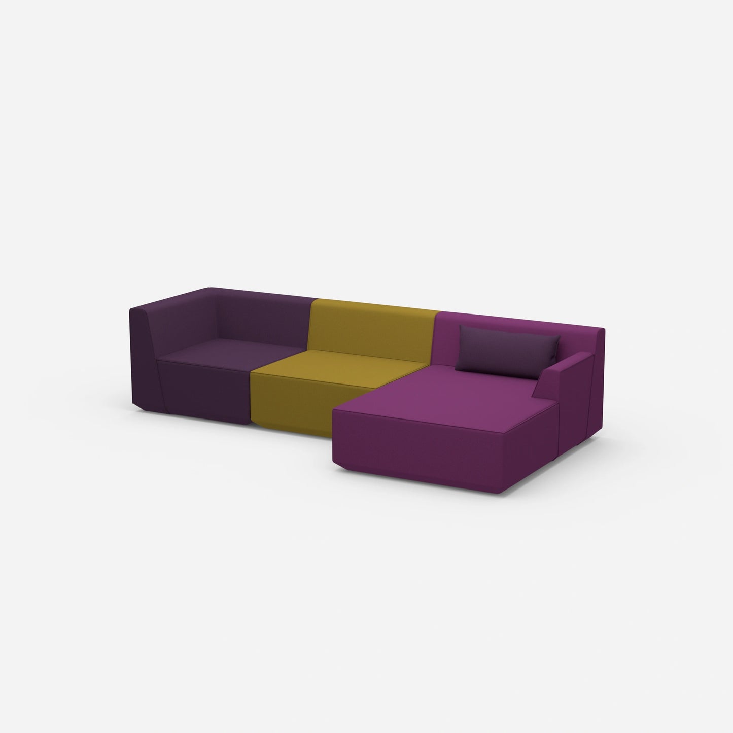 Canapé d'angle moderne 320 cm de large de côté