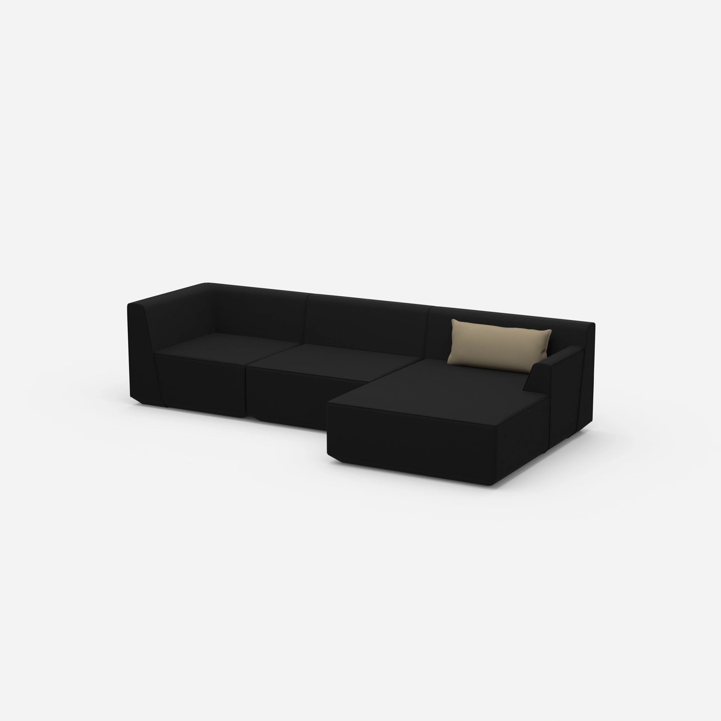 Canapé d'angle moderne 320 cm de large de côté
