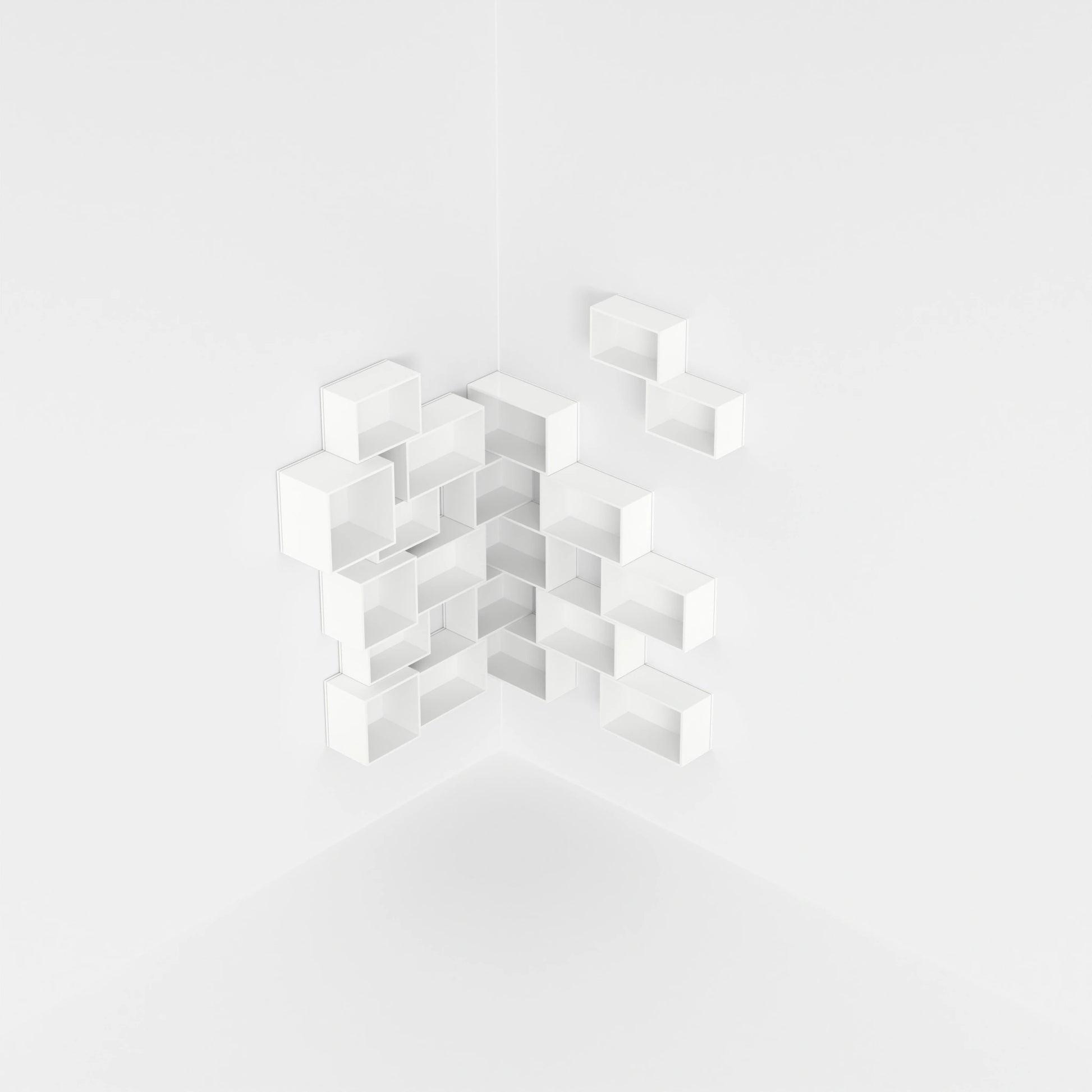 Étagère d'angle RK018 par le haut