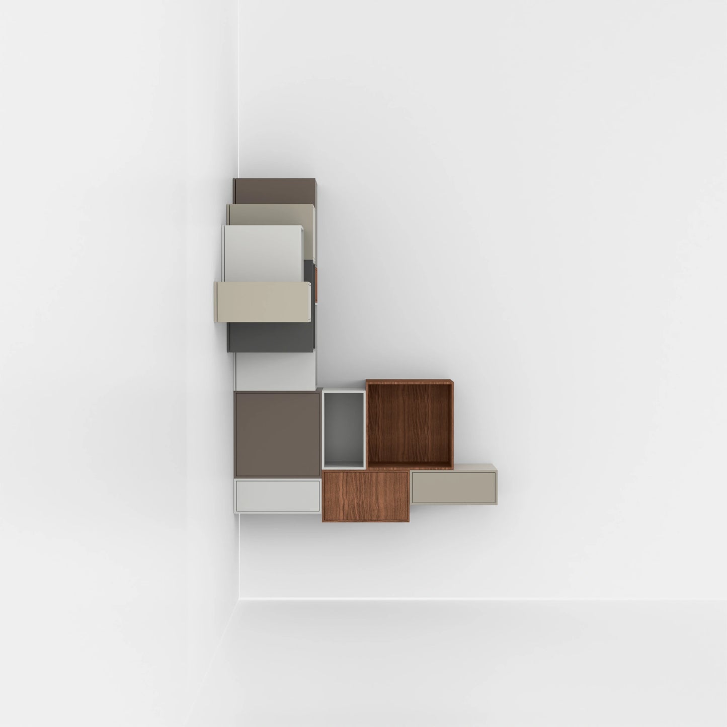 Étagère d'angle RK050 du côté droit