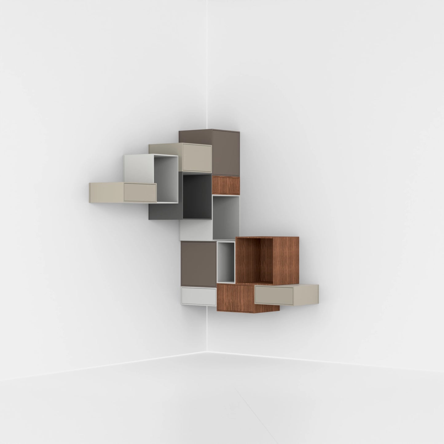 Étagère d'angle RK050 de face