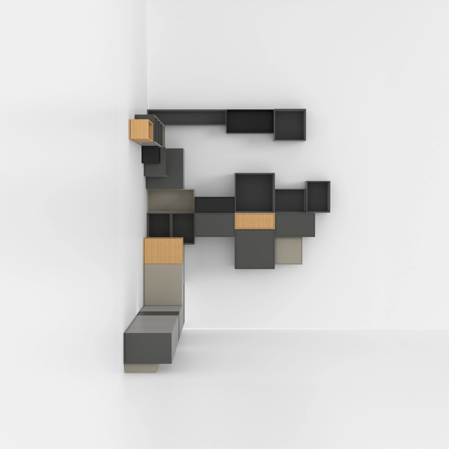 Étagère d'angle RK1061 du côté droit