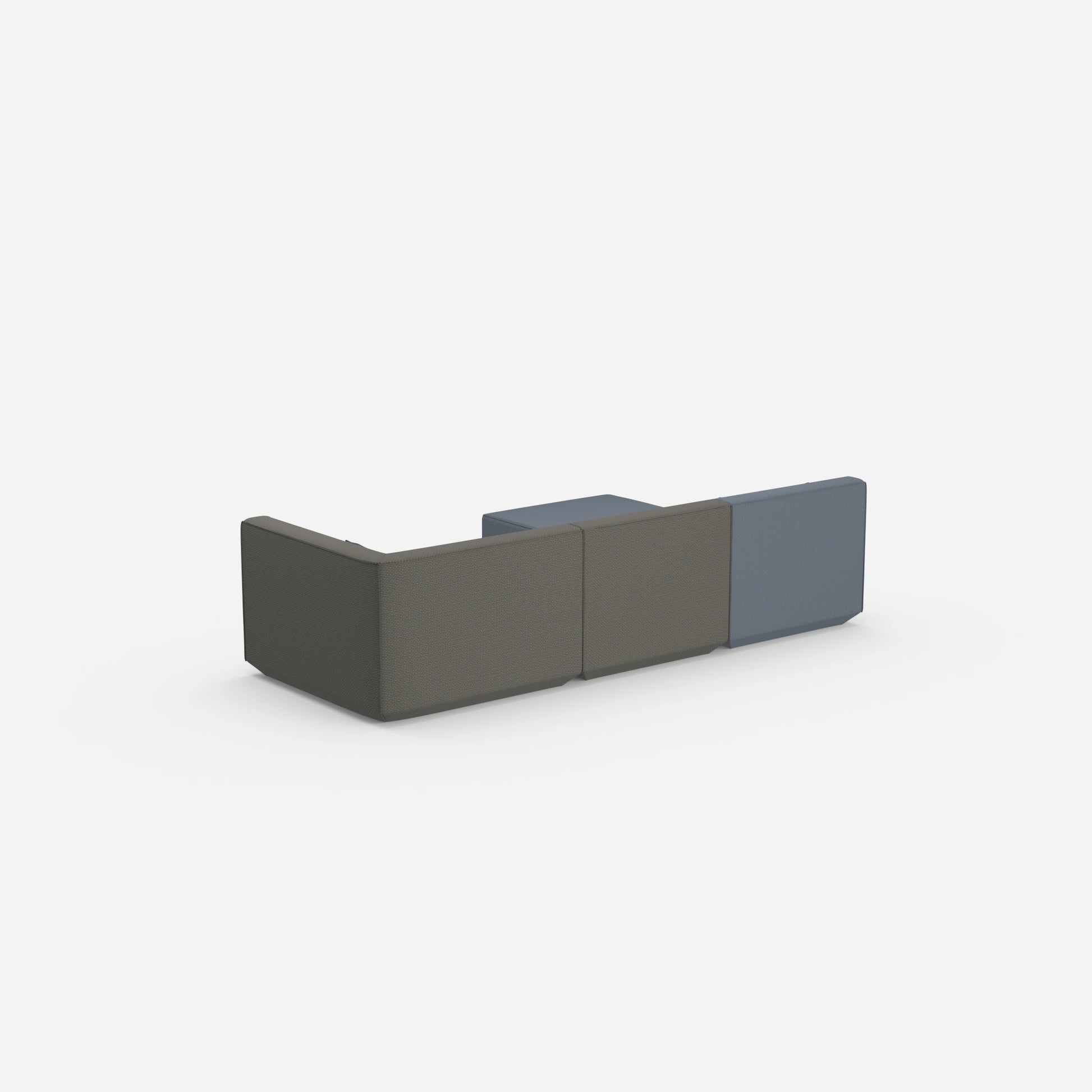 Canapé d'angle configurable par l'arrière