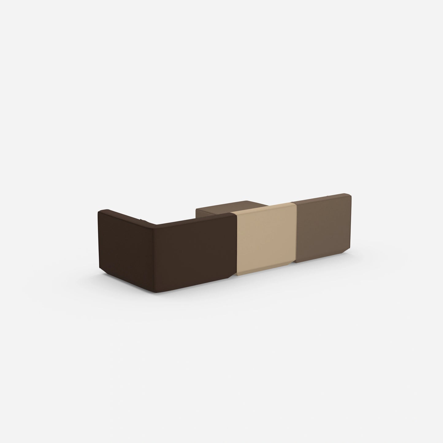 Canapé d'angle configurable par l'arrière