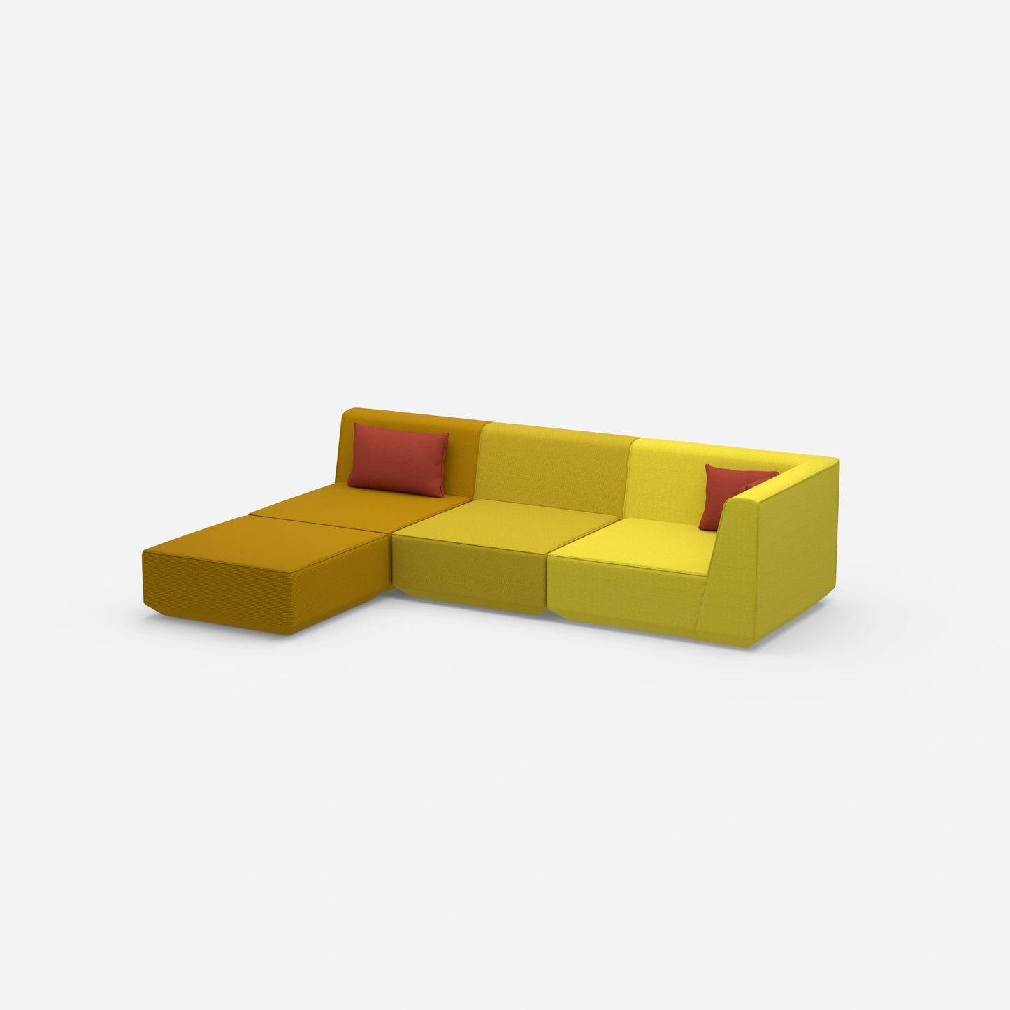 Canapé d'angle configurable par le côté