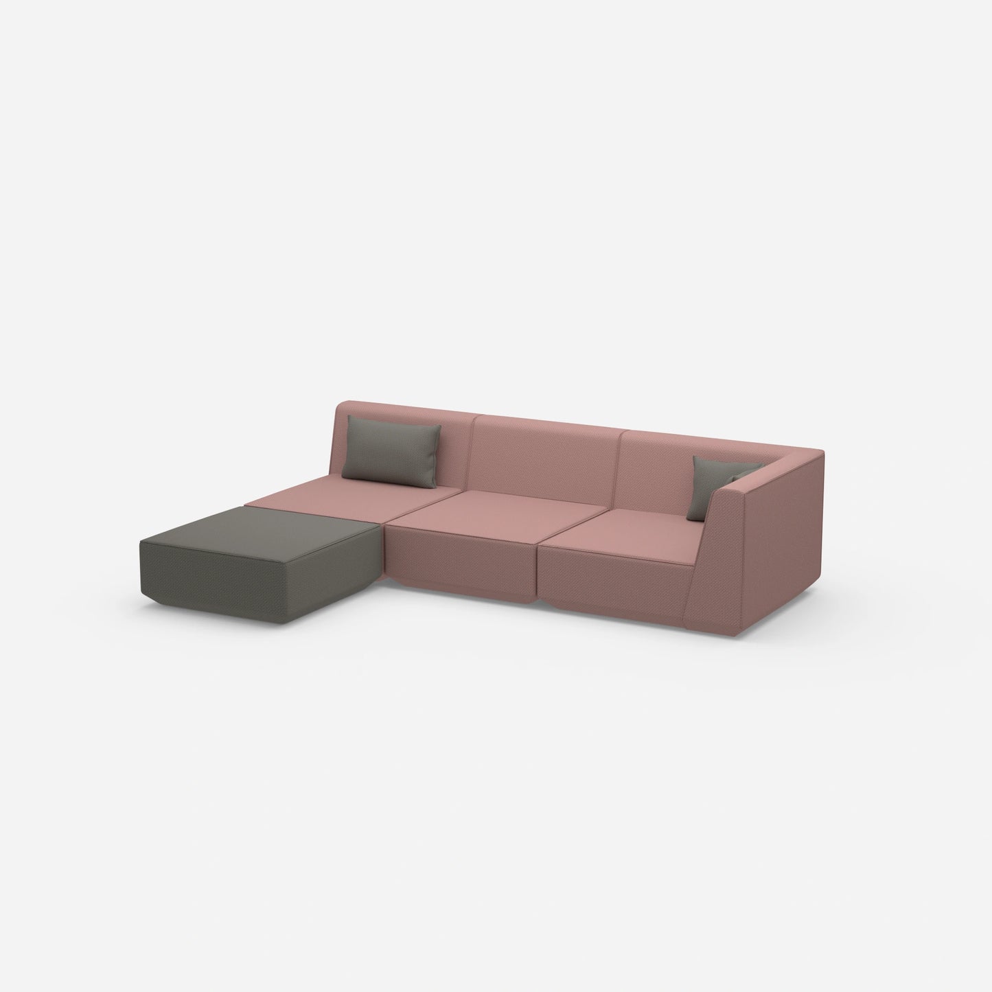 Canapé d'angle configurable par le côté