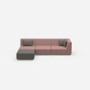 Canapé d'angle configurable de face