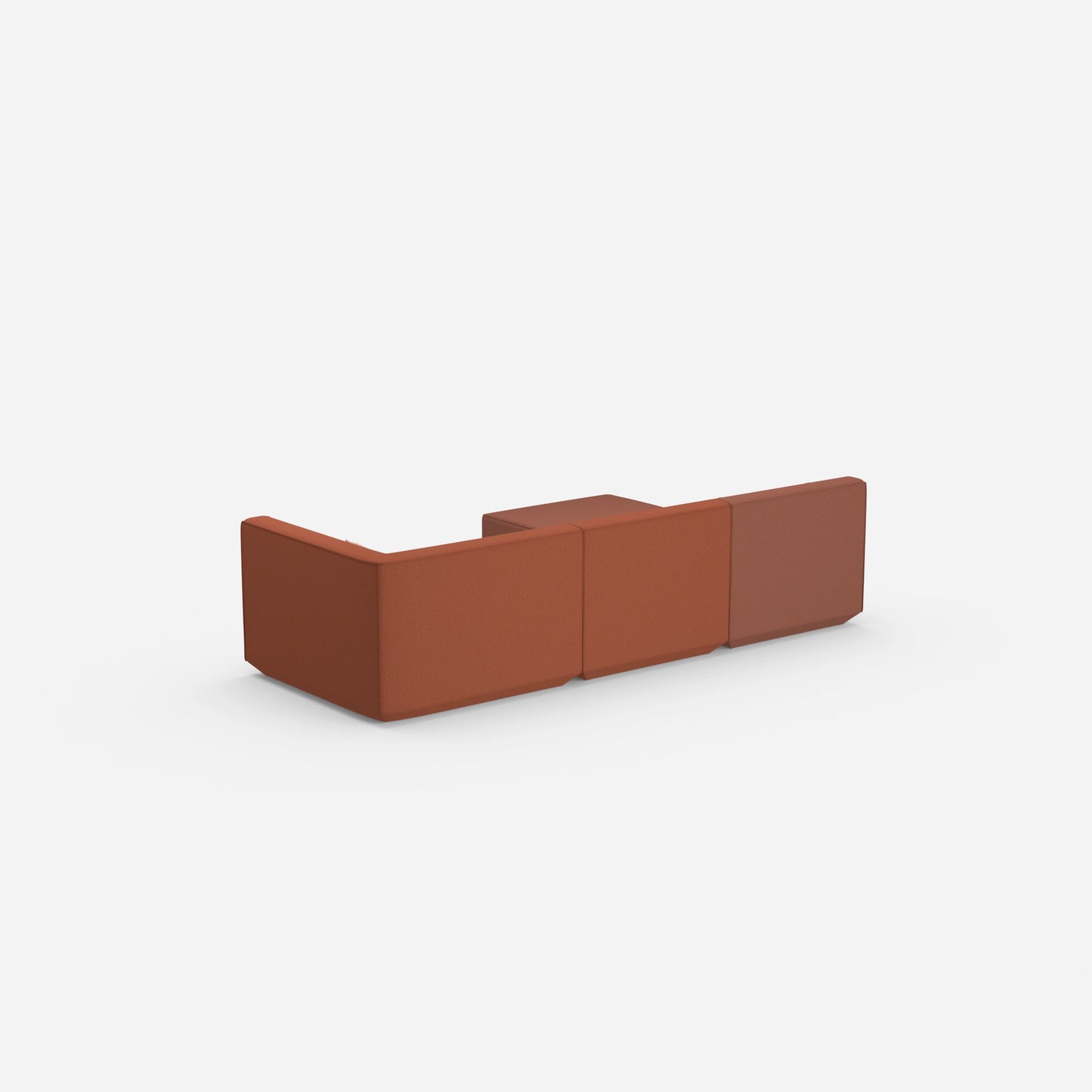 Canapé d'angle configurable par l'arrière
