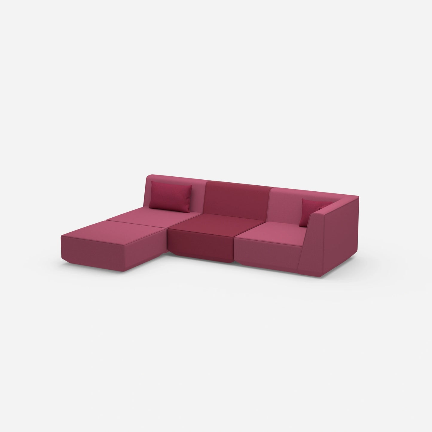 Canapé d'angle configurable par le côté