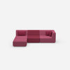 Canapé d'angle configurable de face