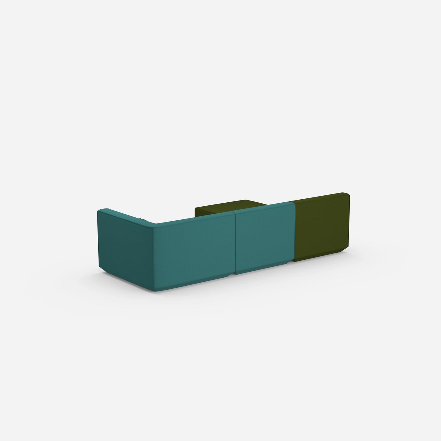 Canapé d'angle configurable par l'arrière