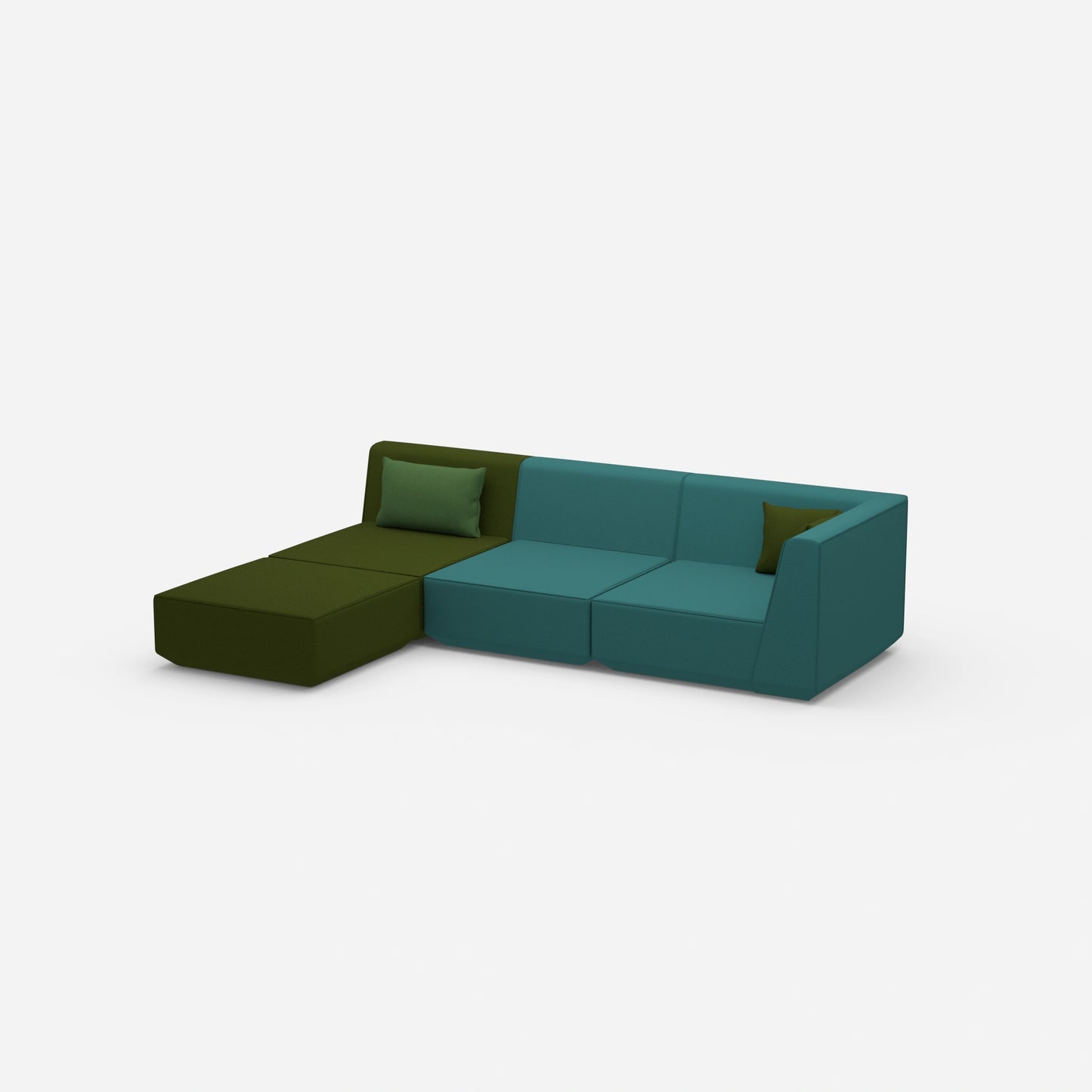 Canapé d'angle configurable par le côté