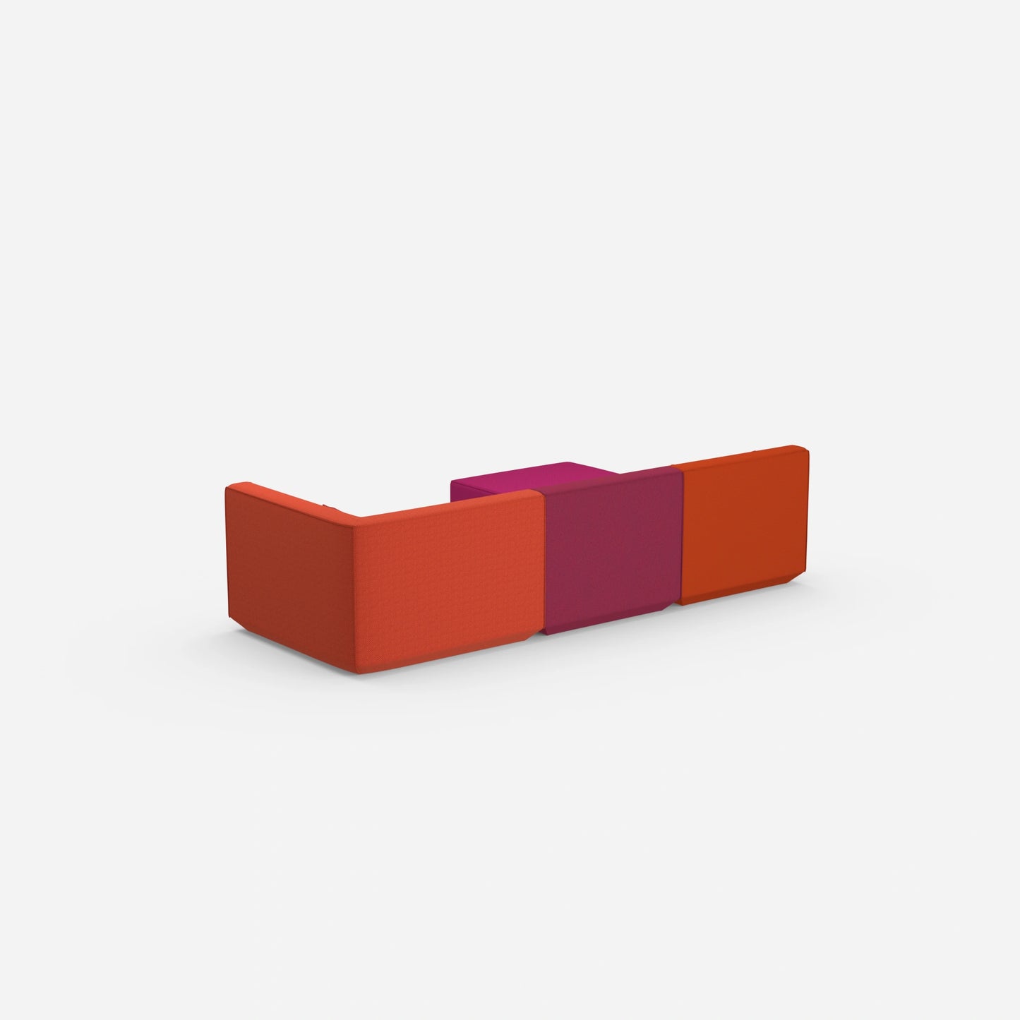Canapé d'angle configurable par l'arrière