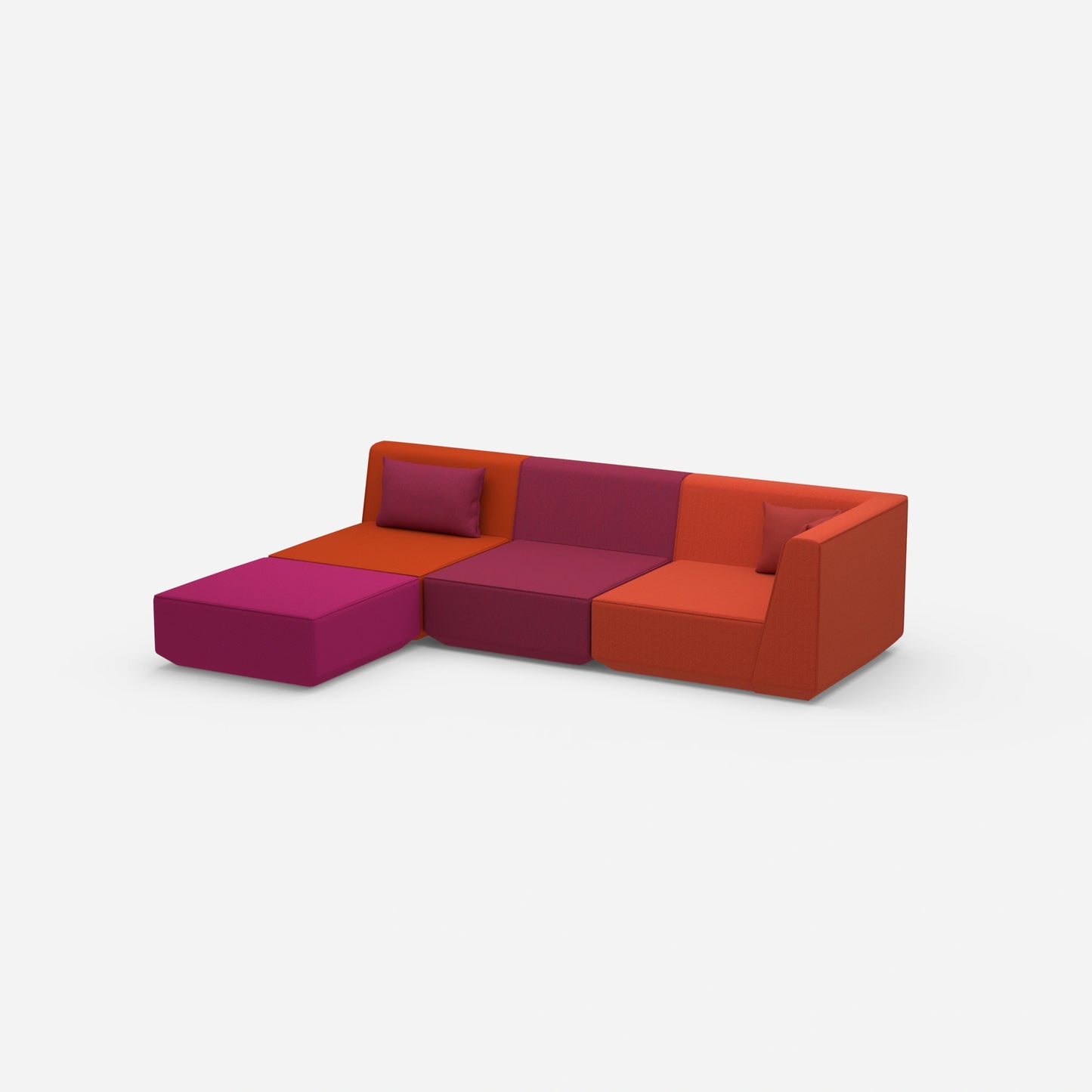 Canapé d'angle configurable par le côté