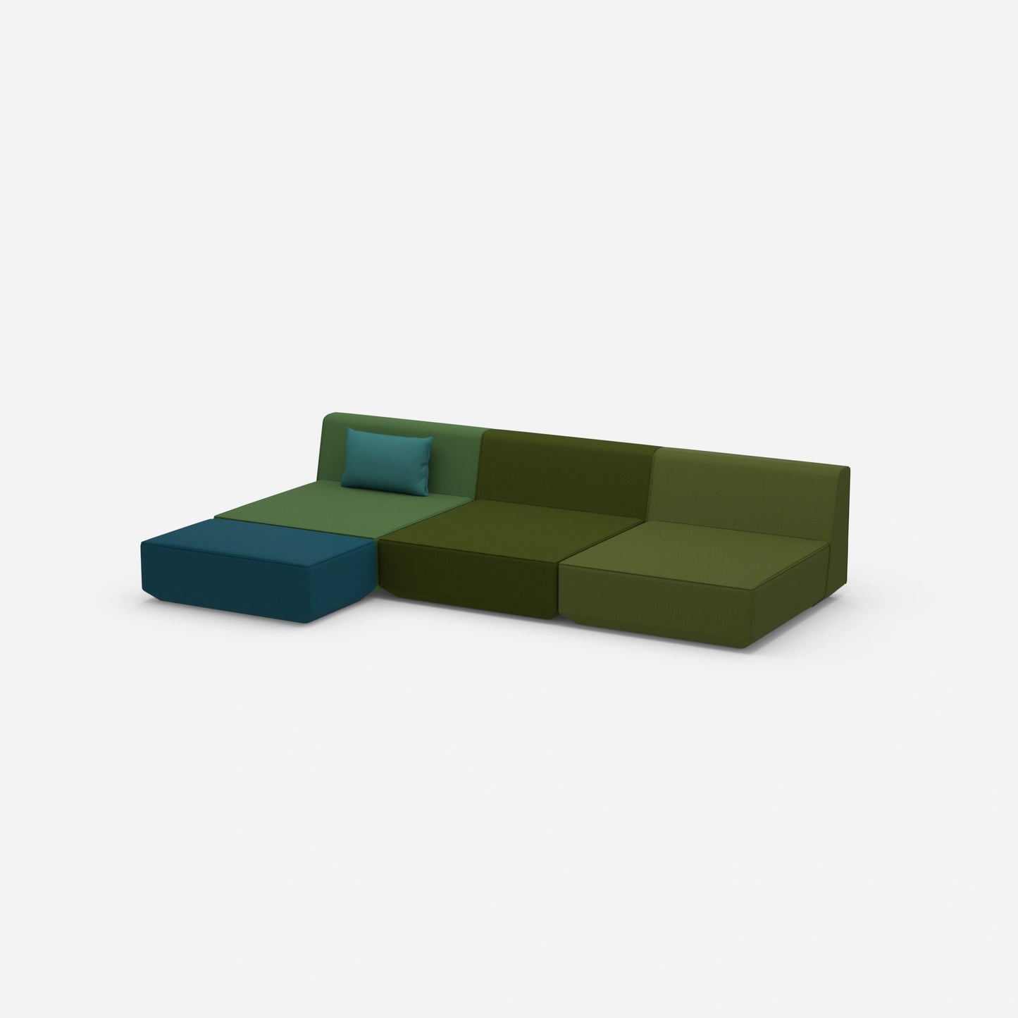 Canapé d'angle Lounge 300 cm de large de côté
