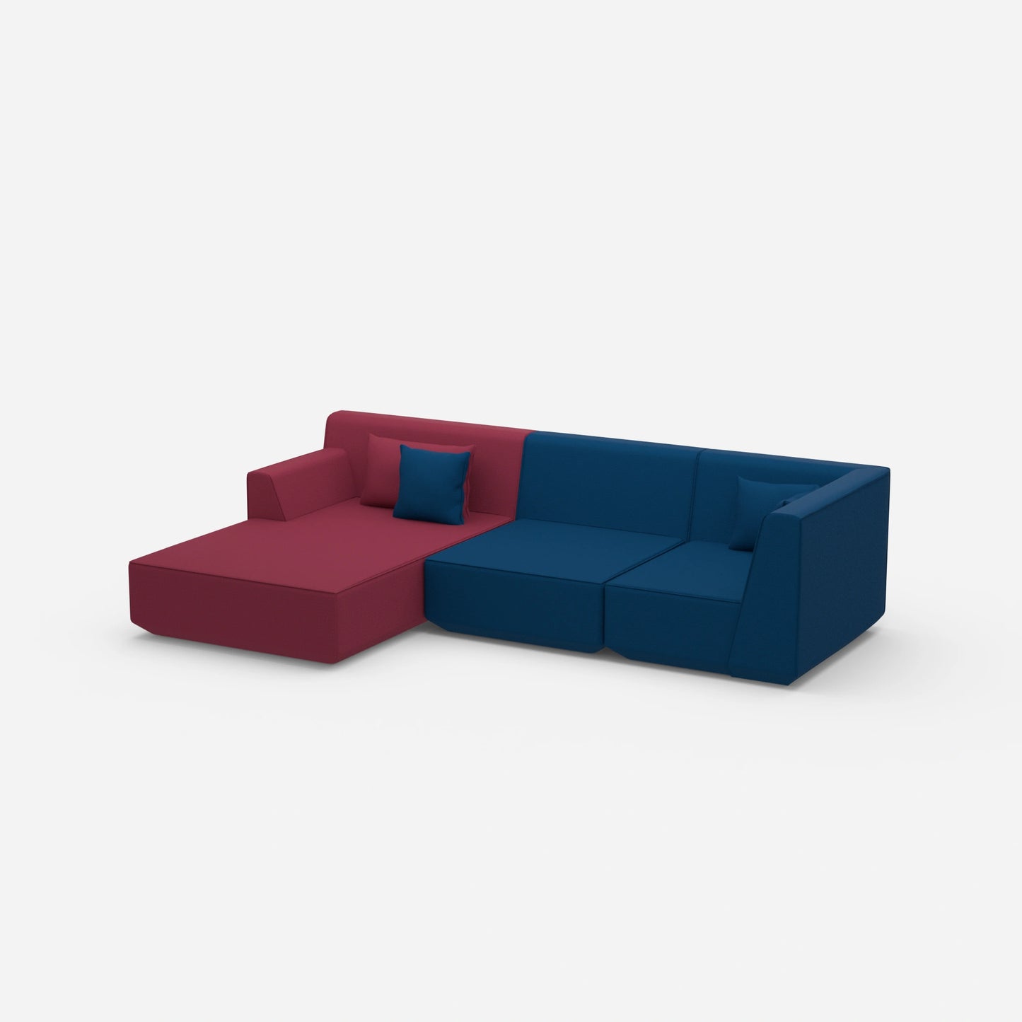 Confortable Canapé d'angle vu de côté