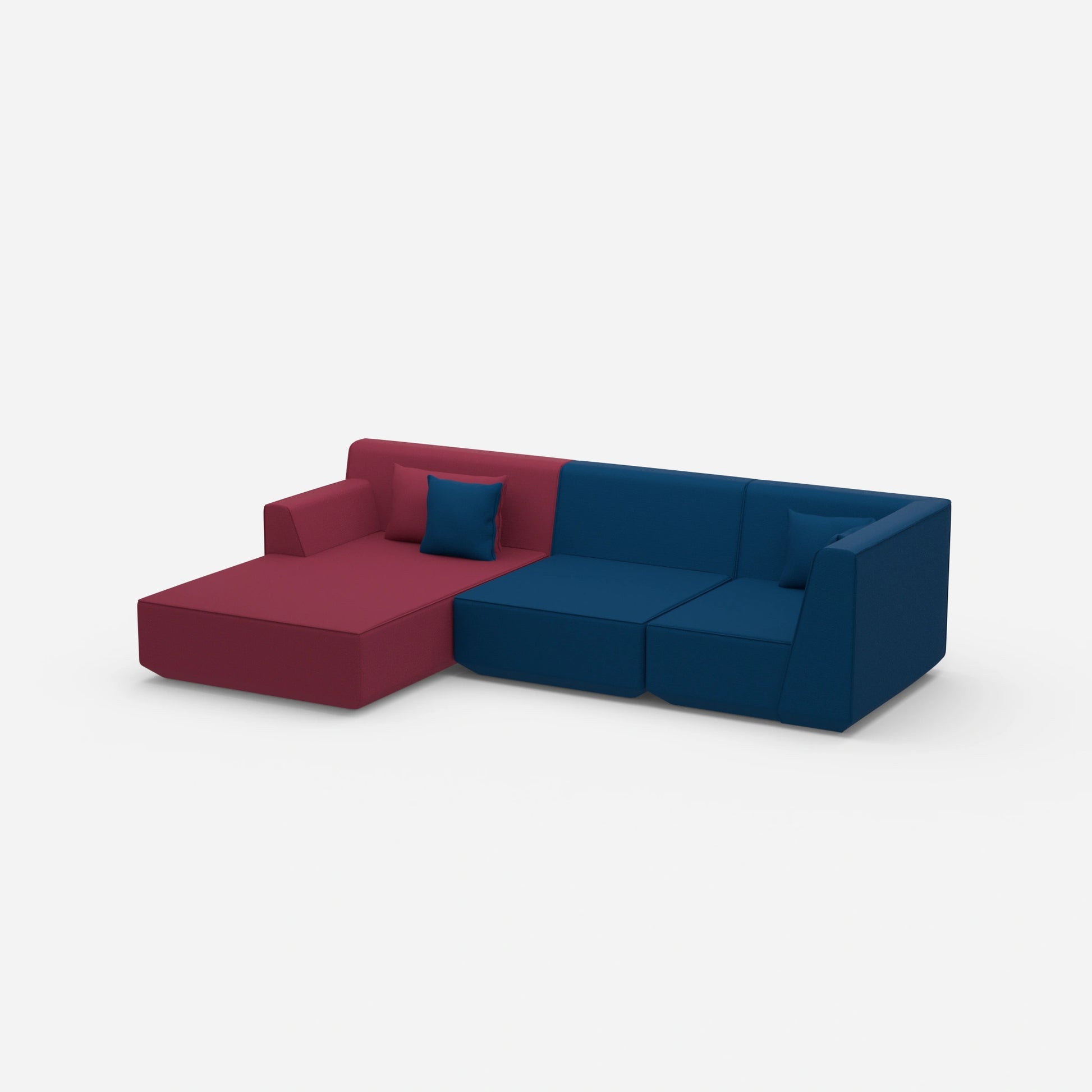Confortable Canapé d'angle vu de côté