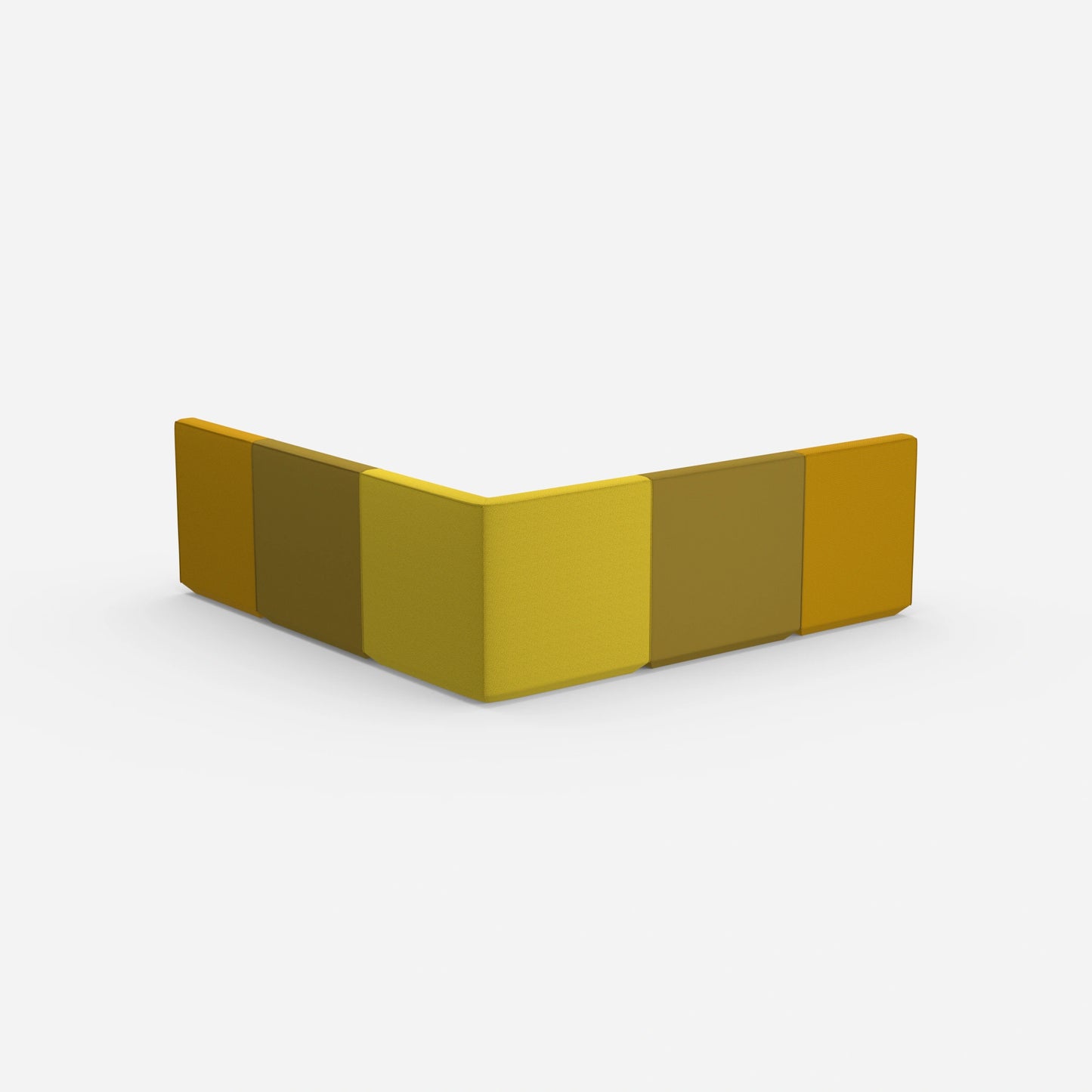 Canapé isocèle vu de dos