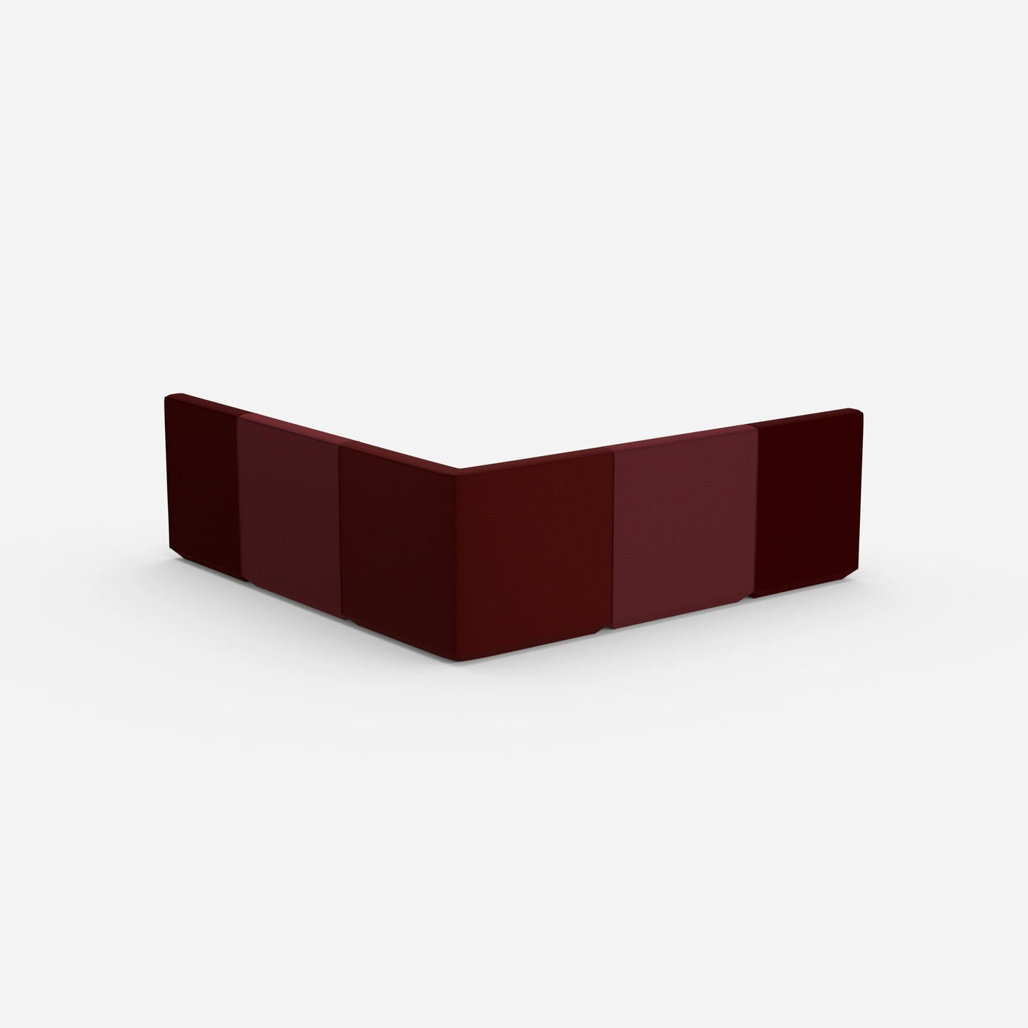 Canapé isocèle vu de dos
