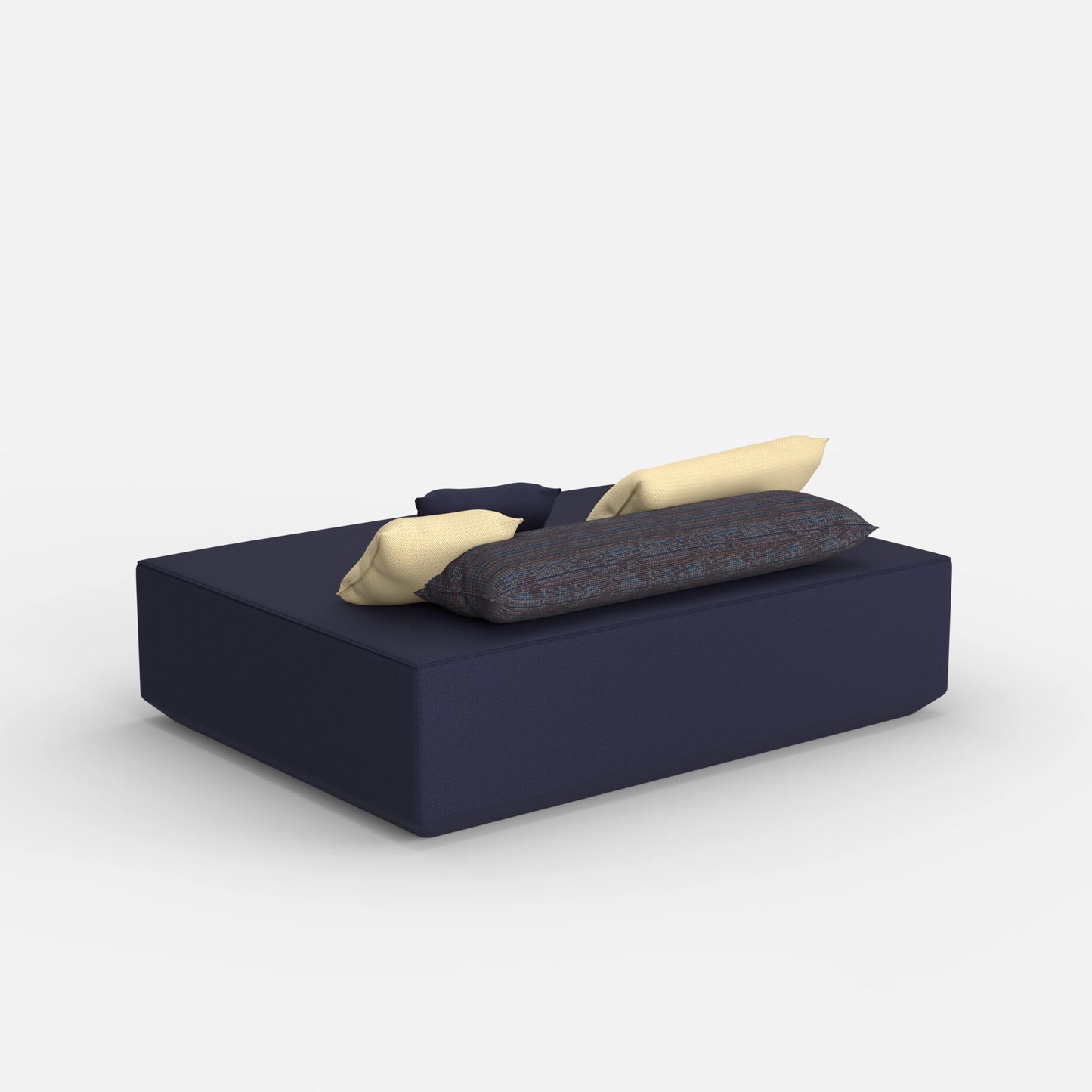 Grand pouf de derrière
