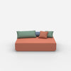 Grand module pouf vu de face