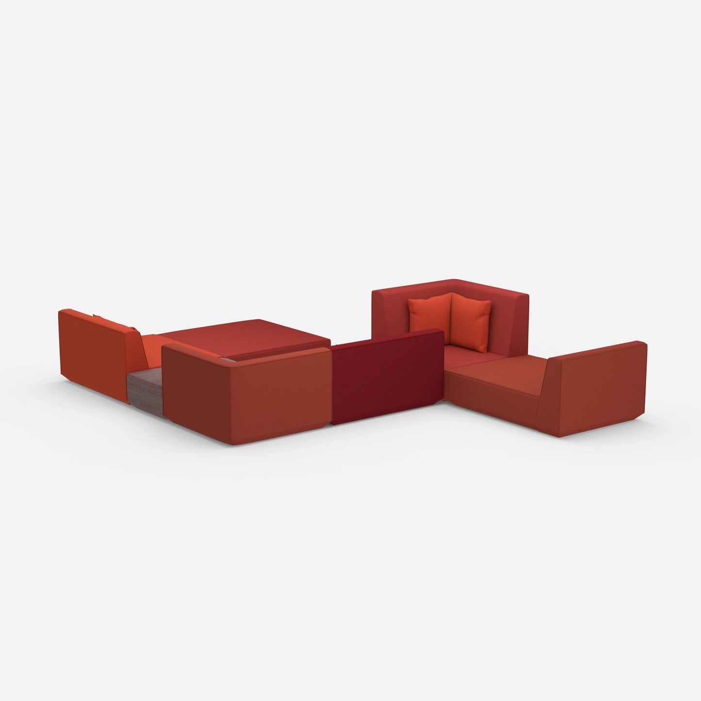 Canapé modulaire spacieux pour les grands espaces par l'arrière