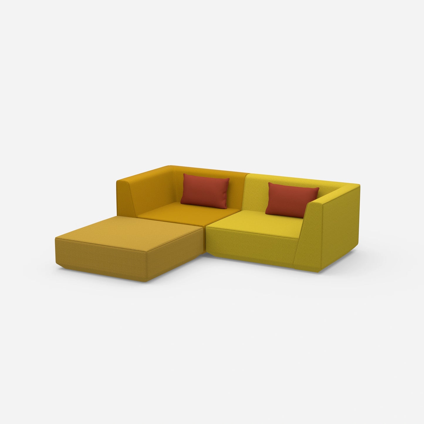 Petit canapé d'angle pour petite pièce vue de côté