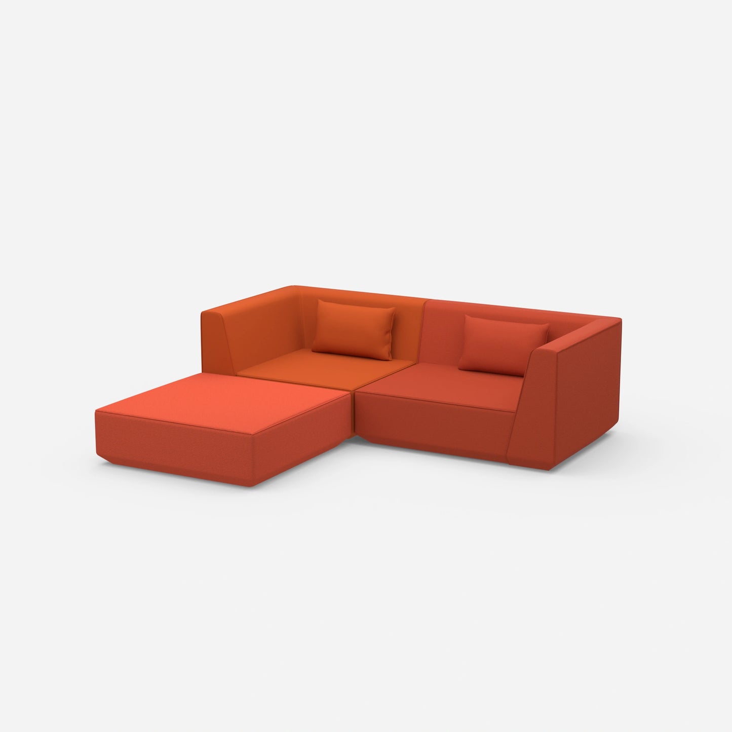 Petit canapé d'angle pour petite pièce vue de côté