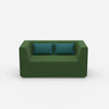 Fauteuil causeuse moderne vu de face