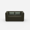 Fauteuil causeuse moderne vu de face