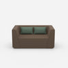 Fauteuil causeuse moderne vu de face