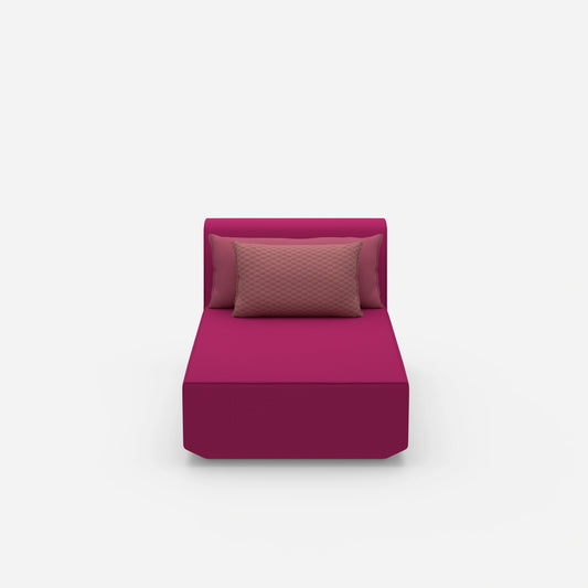 Chaise longue moderne vue de face