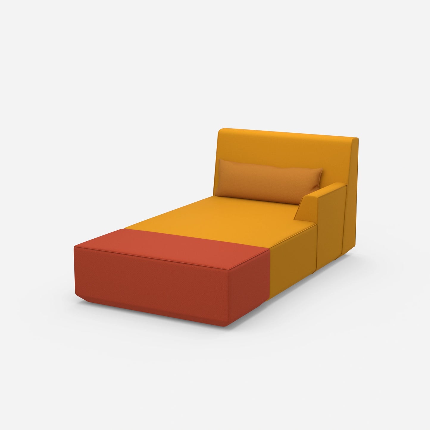 Récamière moderne pour dormir 120 cm de large de côté