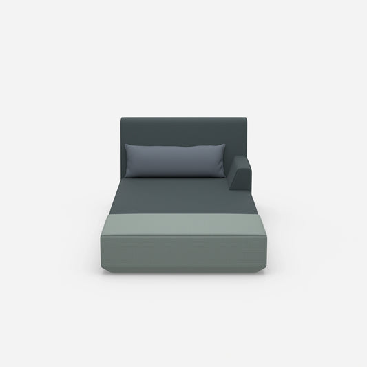 Chaise longue moderne pour dormir de face