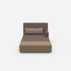 Chaise longue moderne pour dormir de face
