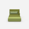 Chaise longue moderne pour dormir de face