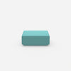 Pouf moderne bleu de face