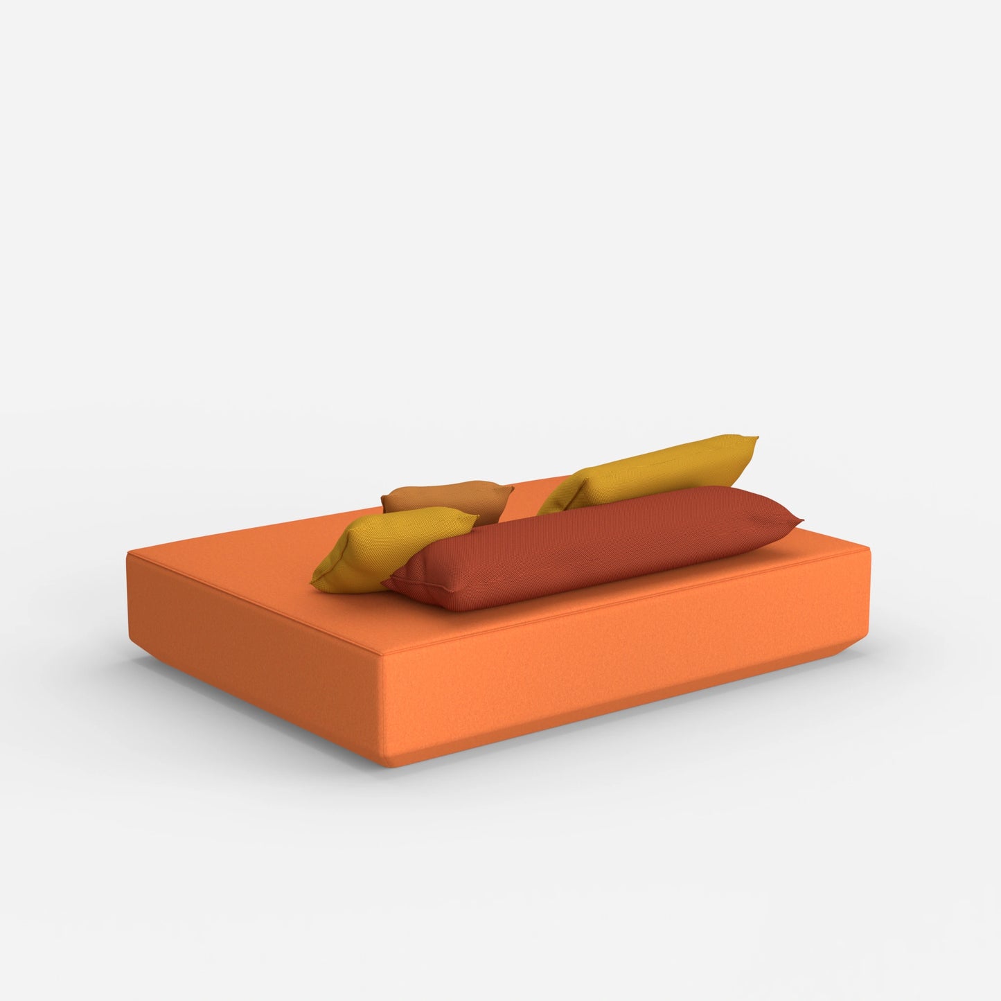 Pouf moderne grand de dos
