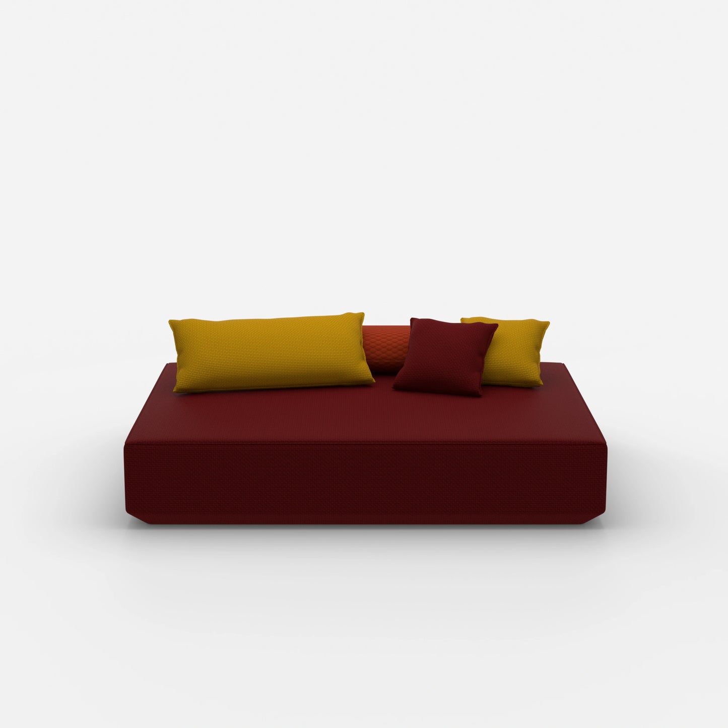 Pouf moderne grand de face