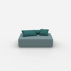 Pouf moderne essence vu de face