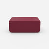 Pouf moderne rose de face