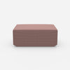 Pouf moderne rose de face