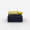 Pouf carré moderne vu de face