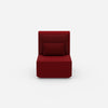Fauteuil moderne avec dossier haut vu de face