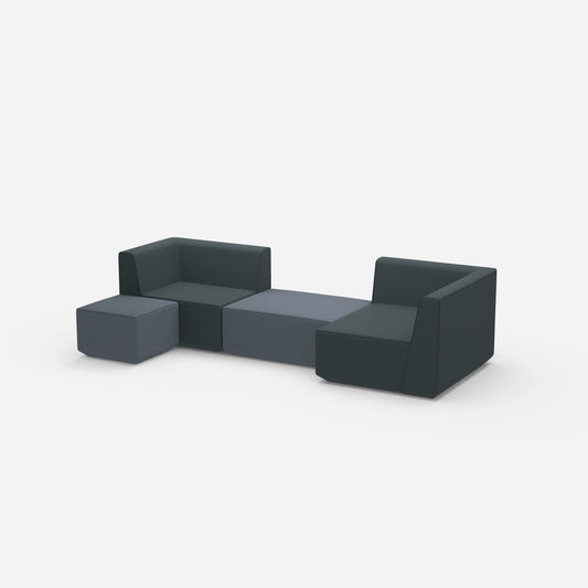Canapé modulable vu de côté