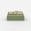 Pouf modulable vu de face