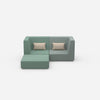 Canapé d'angle modulaire pour petits espaces de face