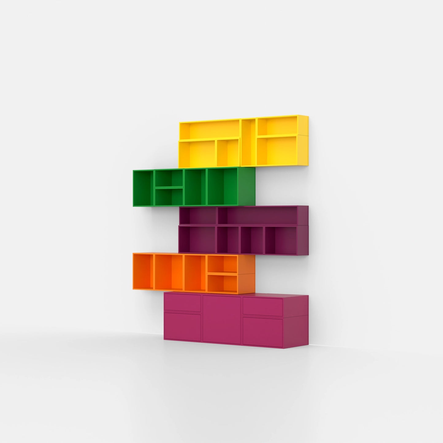 Étagère modulable RK086 du côté gauche